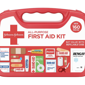 Johnson and Johnson First Aid Kit 160 pc