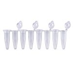 MTC Bio Flat Top PCR Tube Strips 8 tube Attached Caps P3010-A