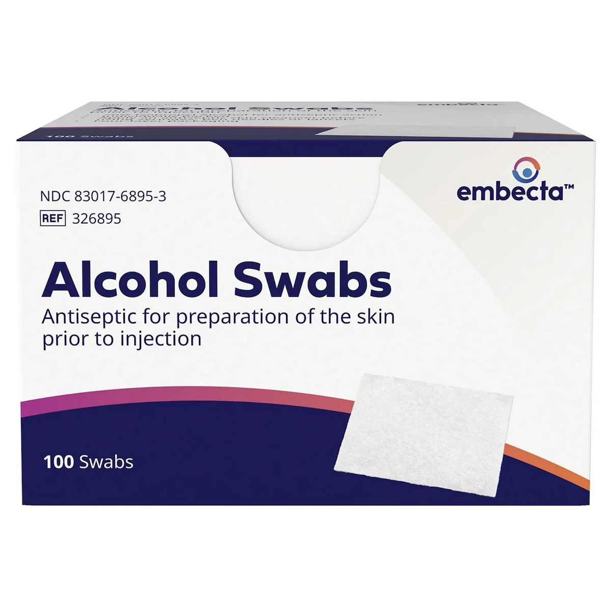 Embecta Alcohol Swabs 100 Swabs